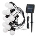 Lotti LED-Partylichterkette solar, 15 LED-Lampen, 6m, IP44, Warmweiß 40998