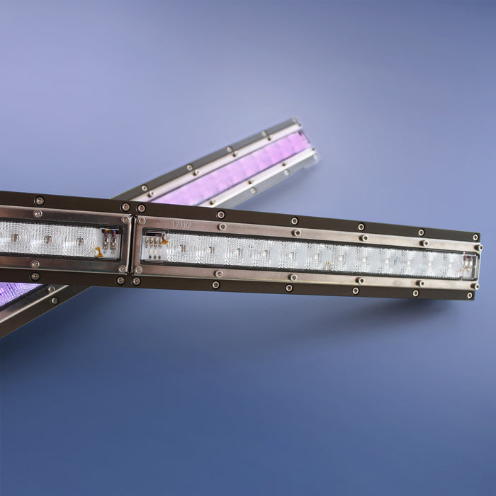 UV LED-Spezialleuchte Violet, Aluminium, 30V, 900mm, inkl. 3m Anschlussleitung