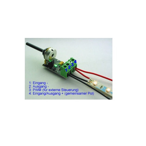 Dimmer für LEDs und LED Module (PWM) mit Drehregler pic3