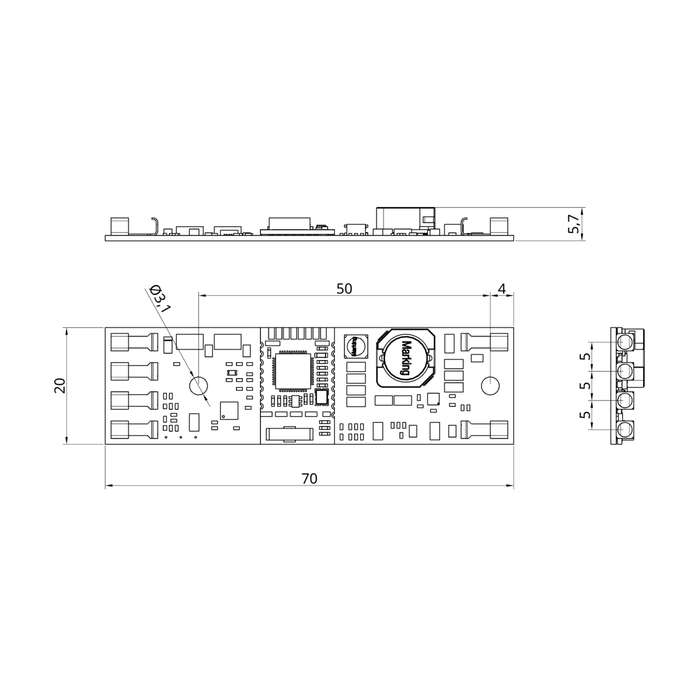 LEDIM/D1C, TouchDim-Treiber mit CASAMBI®, flickerfrei pic3