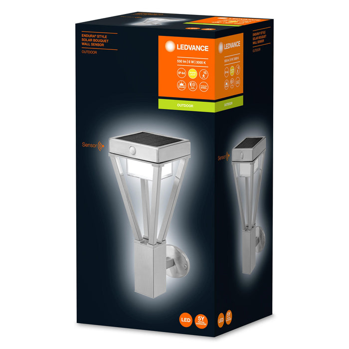 LEDVANCE ENDURA STYLE LED-Wandleuchte SOLAR BOUQUET WALL SENSOR, 3000K, IP44, silber pic7