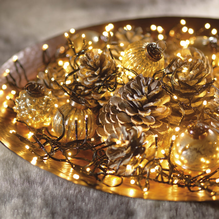 Lumineo LED-Lichterkette Cluster, warmweiß, 27m, 3000 LEDs, 8 Funktionen, IP44 pic4