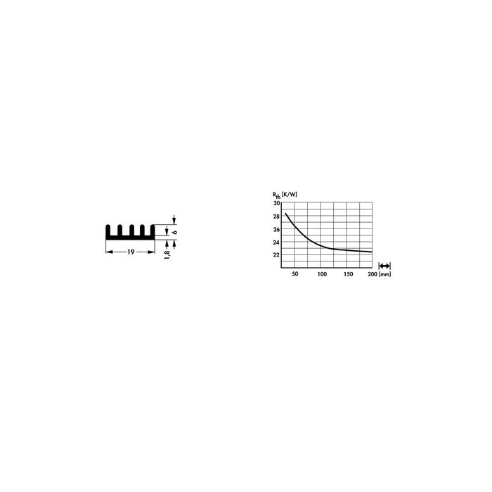 Kühlkörper für LED-Module bis 4W, schwarz pic3