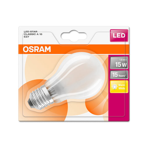 Osram LED STAR RETROFIT matt CLA 15 1,6W 827 E27 non-dim pic2