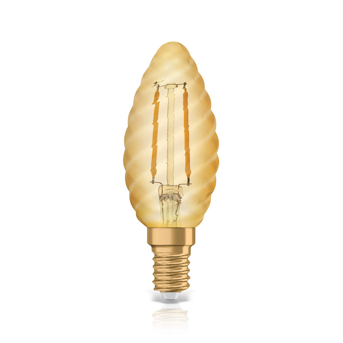 Osram LED VINTAGE 1906 CLBW GOLD12 non-dim 1,4W 825 E14 33329