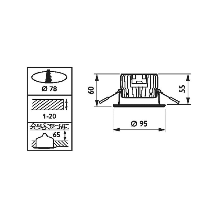 Philips CoreLine LED-Einbaustrahler RS140B LED6-32--840 PSR PI6 aluminium pic2