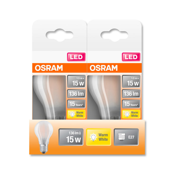 Osram LED STAR RETROFIT matt CLA 15 1,6W 827 E27 non-dim pic4