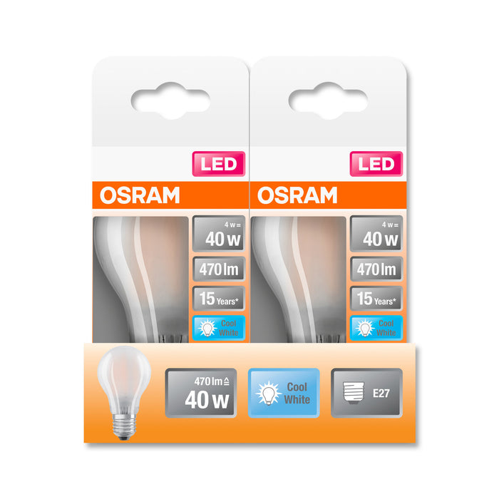 Osram LED STAR RETROFIT matt CLA 40 4W 840 E27 non dim pic5