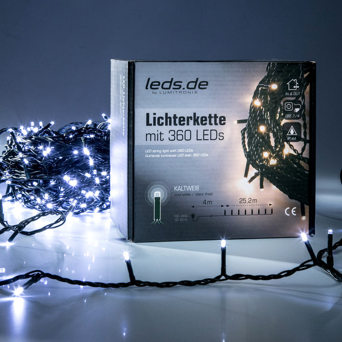 leds.de LED-Lichterkette für Außen und Innen, IP44, 34m, 480 LEDs, warmweiß pic7 32634