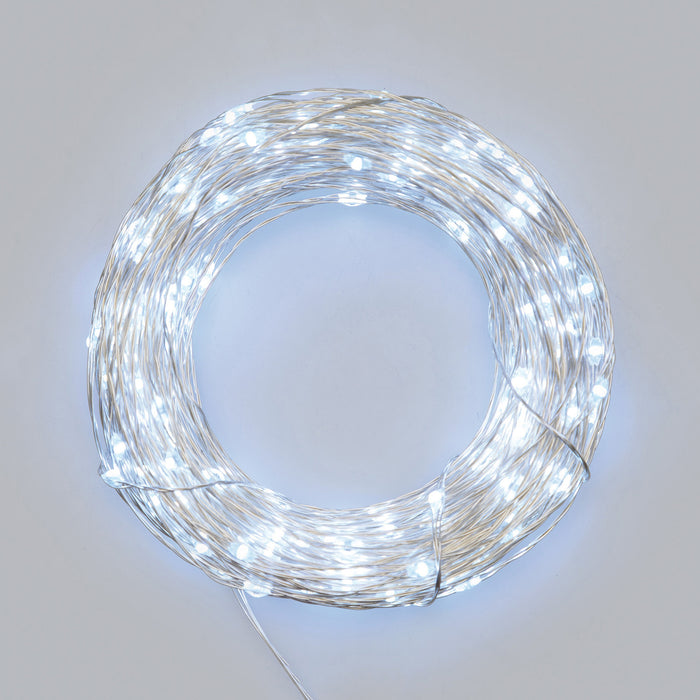 Lotti LED Micro-Lichterkette, kaltweiß, Fernbedienung, 15 Funktionen, batteriebetrieben, 200 LEDs pic2 32576